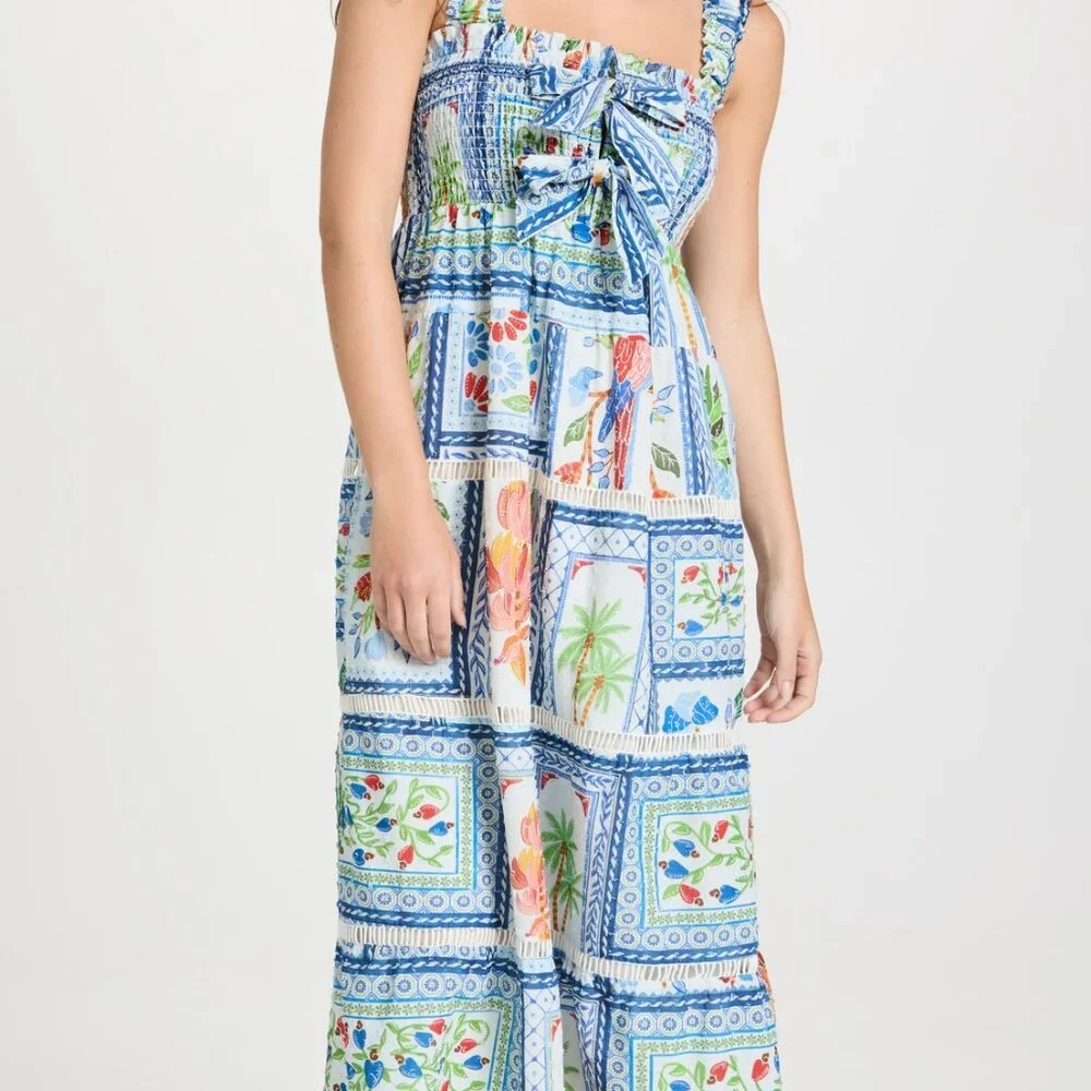 FARM Rio Tropical Tiles Maxi Dress - Picture 4 of 7